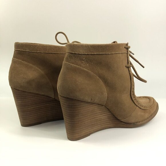 Lucky Brand Brown Leather Ankle Boots NWT Size 10M - Picture 3 of 11
